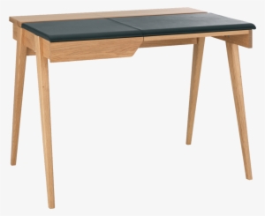 Habitat Beckett Escritorio Pequeño De Roble Y Piel - Beckett Habitat