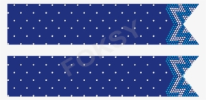 Wavy Lace Sapphire And Crystal Rhinestone Cheer Bows - Sapphire