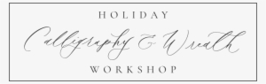 Calligraphy And Wreath - Calligraphy