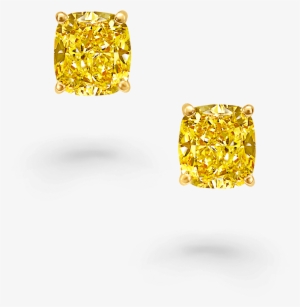 A Pair Of Classic Graff Cushion Cut Yellow Diamond - Ring
