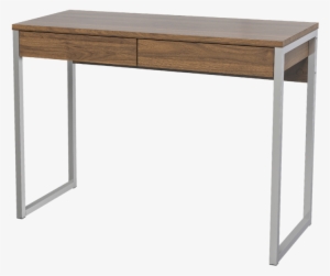 Freder Escritorio De Madera Y Acero - Tvilum Walker Natural Finish Mdf 2-drawer Desk