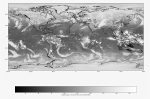 Plot Global Water Vapor Composite - Monochrome