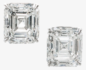 Royal Asscher Cut Diamond Stud Earrings - Earring