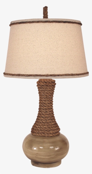 Cottage Glaze Aladdin Table Lamp W/ Rope - Lamp
