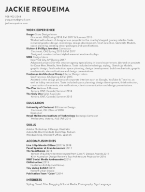 Jackierequeimaresume - Résumé
