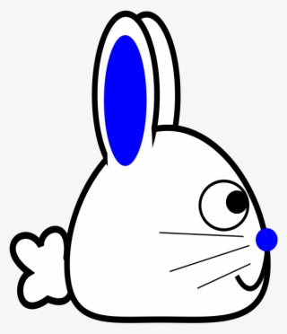 Bunny Clipart Side View - Rabbit Side View Cartoon