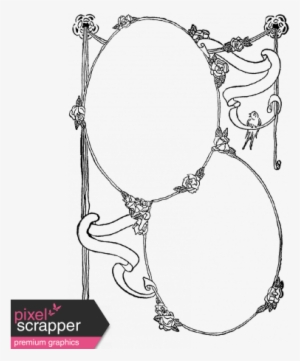 Frame Stamp Template - Digital Scrapbooking