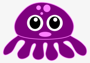 Purple Octopus Cartoon Png