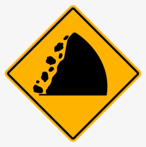 Wc-6 Falling Rocks - Road Signs Real Life