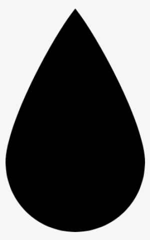 Black Teardrop Shape - Water Drop Icon