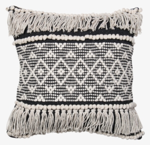 Hudsen Boho Cushion - Black And White Boho Pillows