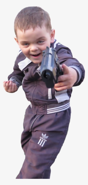 Personukrainian Kid With Toy Gun - Airsoft Gun