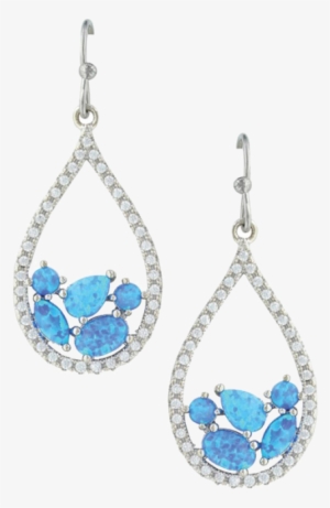 Montana Silversmiths Tumbled Stones Teardrop Earrings