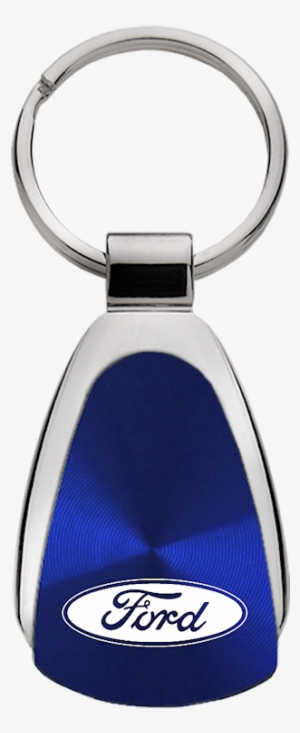 Au-tomotive Gold Ford Blue Teardrop Key Fob - Autogold Kcb.bnk Blue Blank Chrome Teardrop Key Chain