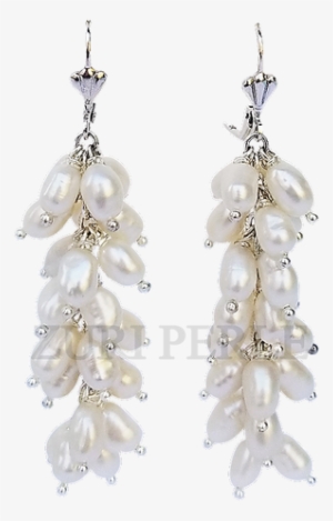 Women Handcrafted White Pearl Earrings Made In America - Earrings