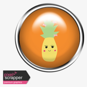 Cute Fruits Flair Pineapple - Digital Scrapbooking
