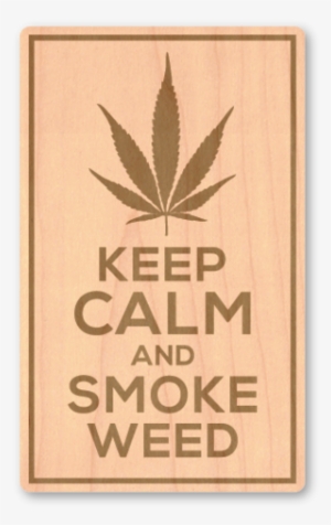 Maple Wood Sticker - Keep Calm