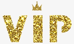 Black Gold Cool Vip Crown Font Design - Design