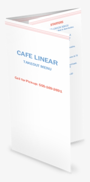 View Trifold Cafe Restaurant Menu - Menu