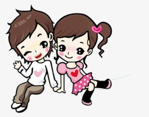 Clip Art Free Library Cartoon Animation Couple Together - Cartoon Cute Couple Drawing