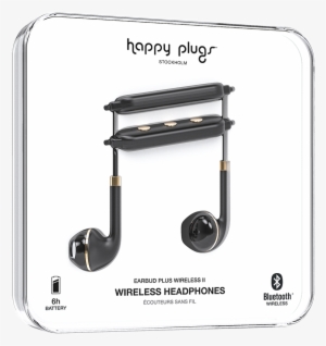 Black / Gold - Happy Plugs Earbud Plus Cobalt