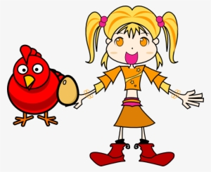 How To Set Use Girl Hen Egg Clipart - Cartoon Chicken Shower Curtain