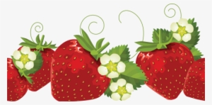 Strawberry Thirty - Strawberry Borders Clip Art