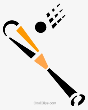 Baseball Bat And Ball Royalty Free Vector Clip Art - Baseball
