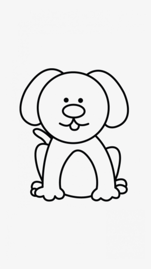 Coloring Pages Pretty Easy Drawings Of Dogs Dog Coloring - Simple Dog Drawing Step By Step