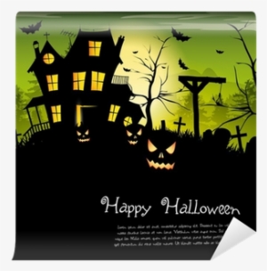 Halloween Background With Place For Text Wall Mural - Clash Of Spooks - Book