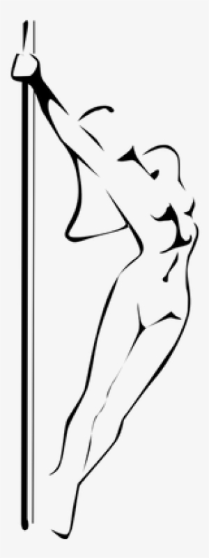 Pole Dance Outline Silhouette - Pole Dance Silhouette No Background