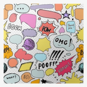 Seamless Pattern Background With Handdrawn Comic Book - Comics