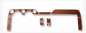Scott Drake Wg-129-v: Scott Drake Woodgrain Vinyl Dash