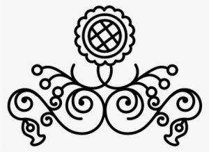 Flower Design With Multiple Vines Vector - Floral Design