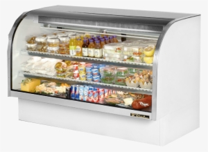 True Tcgg 72 Ld Curved Glass Deli Case - True Tcgg-72 Refrigerated Curved Glass Display, 72"