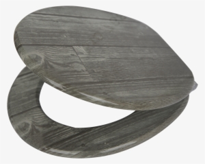 Mondella 430 X 370mm Woodgrain Toilet Seat - Grey Wood Grain Toilet Seat