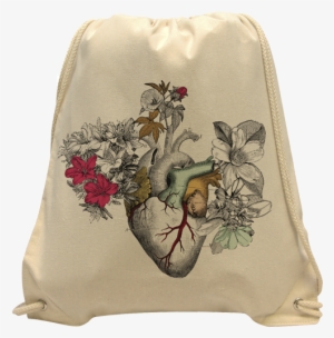 Morral Algodón Corazón Blanco - Cotton