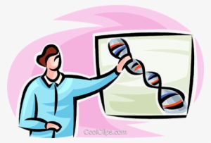 Dna Royalty Free Vector Clip Art Illustration - Scientist