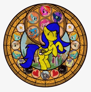 Stained Glass Window Cloud Spark Finished - Kingdom Hearts Stained Glass