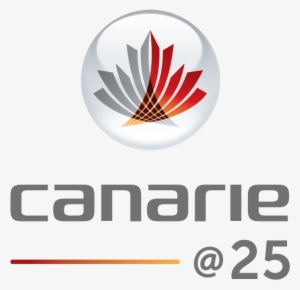 25th Anniversary Logo Vertical Transp - Canarie