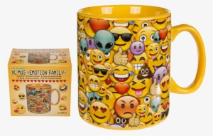 Taza Emoticonos Xl - Emoji Pattern Mug