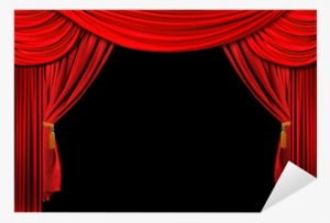 Bright Red Stage Theater Draped Curtain Background - Curtain Vector Free Download Eps