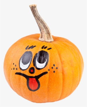 View Larger Image Picture Of Painted Pumpkin With Smiley - Pumpkin