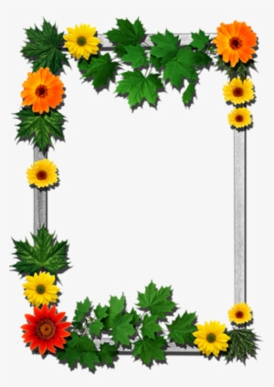 B *✿* Borders For Paper, Borders And Frames, Halloween - Download Free Flower Frame Png