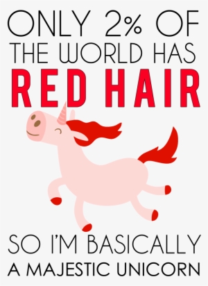 Redhead Majestic Unicorn Shirt - Unicorn With Red Hair