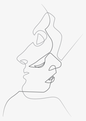 Two Faces In One Drawing