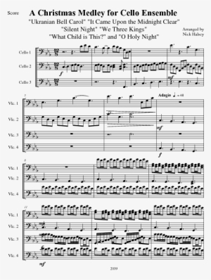 A Collection Of Christmas Carols In Three - Christmas Carol Medley 악보