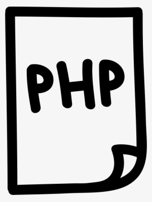 Php File Hand Drawn Interface Symbol Comments - Icono Php