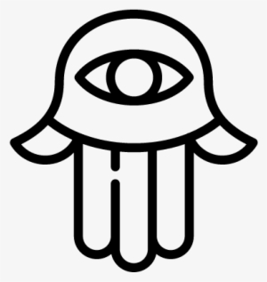 Hamsa Hand Vector - Hand Of Hamsa Outline