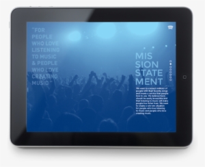 Spotify Missionstatement - Tablet Computer